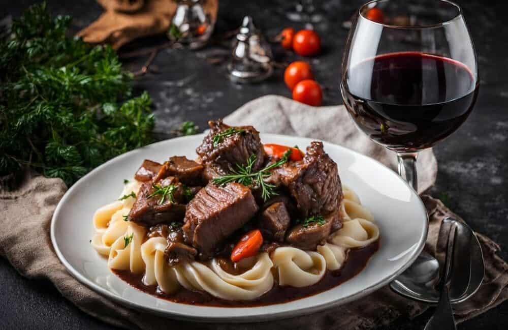 Beef bourguignon