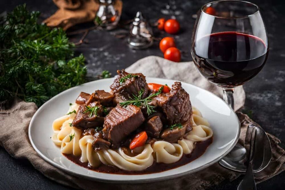 Beef bourguignon