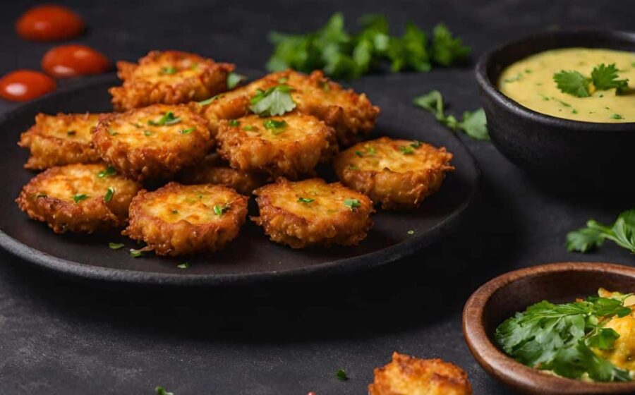 Papad Paneer Fritters Recipe